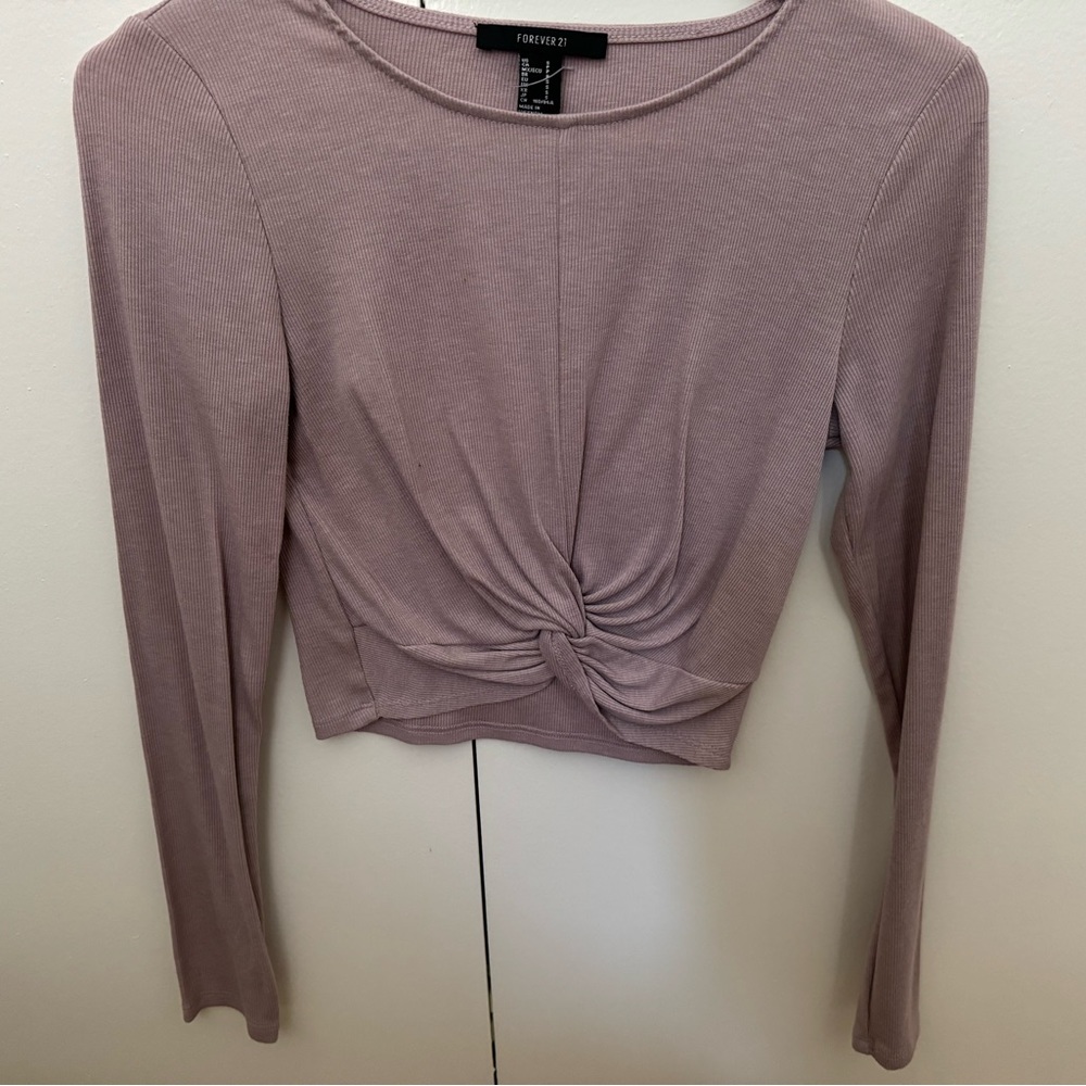 Forever 21 Mauve Long Sleeve Top